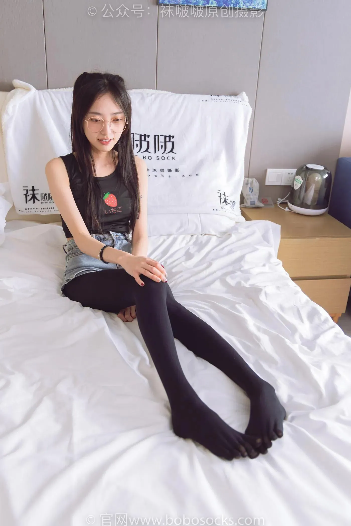 [BoBoSocks袜啵啵]NO.192 稚予-高跟鞋、黑色五指袜 [139P]插图6